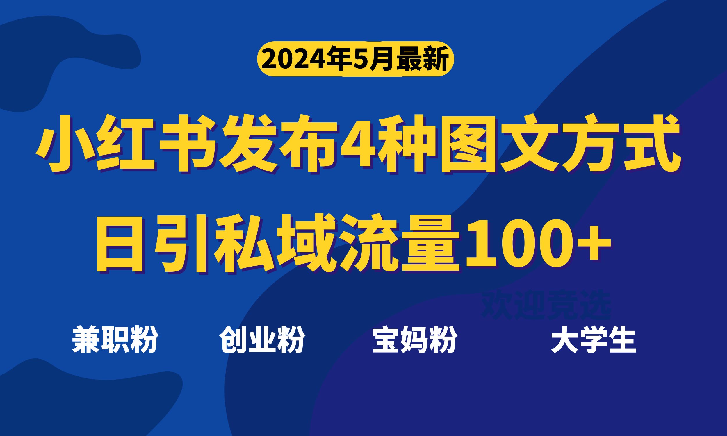 （10677期）最新小红书发布这四种图文，日引私域流量100+不成问题，-狄威团队
