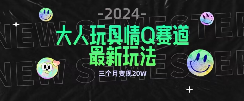 全新大人玩具情Q赛道合规新玩法，公转私域不封号流量多渠道变现，三个月变现20W-狄威团队