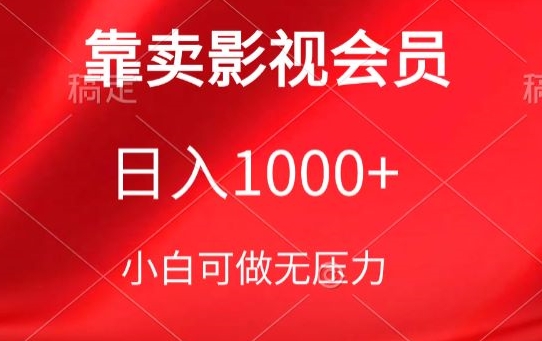 靠卖影视会员，日入1000+，落地保姆级教程，新手可学-狄威团队
