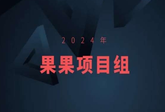 2024年果果项目组项目合集-果果最新项目-狄威团队