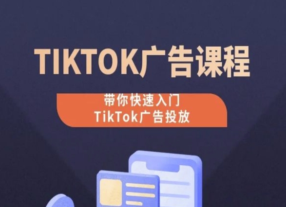 TikTok广告投放课程，从0-1实操课，带你快速入门TikTok广告投放-狄威团队