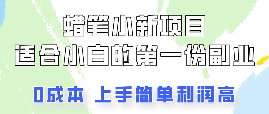 蜡笔小新项目拆解，0投入，0成本，小白一个月也能多赚3000+-狄威团队