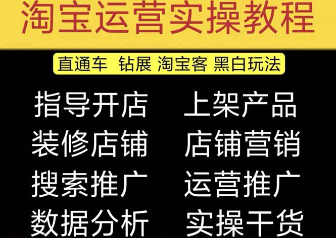 2023淘宝开店教程0基础到高级全套视频网店电商运营培训教学课程（2月更新）-狄威团队