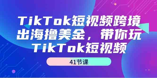 （9155期）TikTok短视频跨境出海撸美金，带你玩TikTok短视频（41节课）-狄威团队