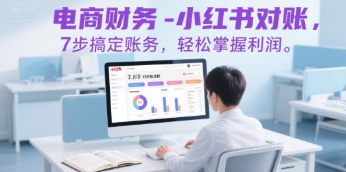 电商财务-小红书对账，7步搞定账务，轻松掌握利润-狄威团队