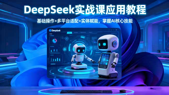 DeepSeek实战课应用教程、基础操作+多平台适配+实体赋能，掌握AI核心技能-狄威团队