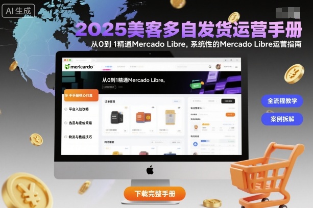 2025美客多自发货运营手册：从0到1精通Mercado Libre，系统性的Mercado Libre运营指南-狄威团队