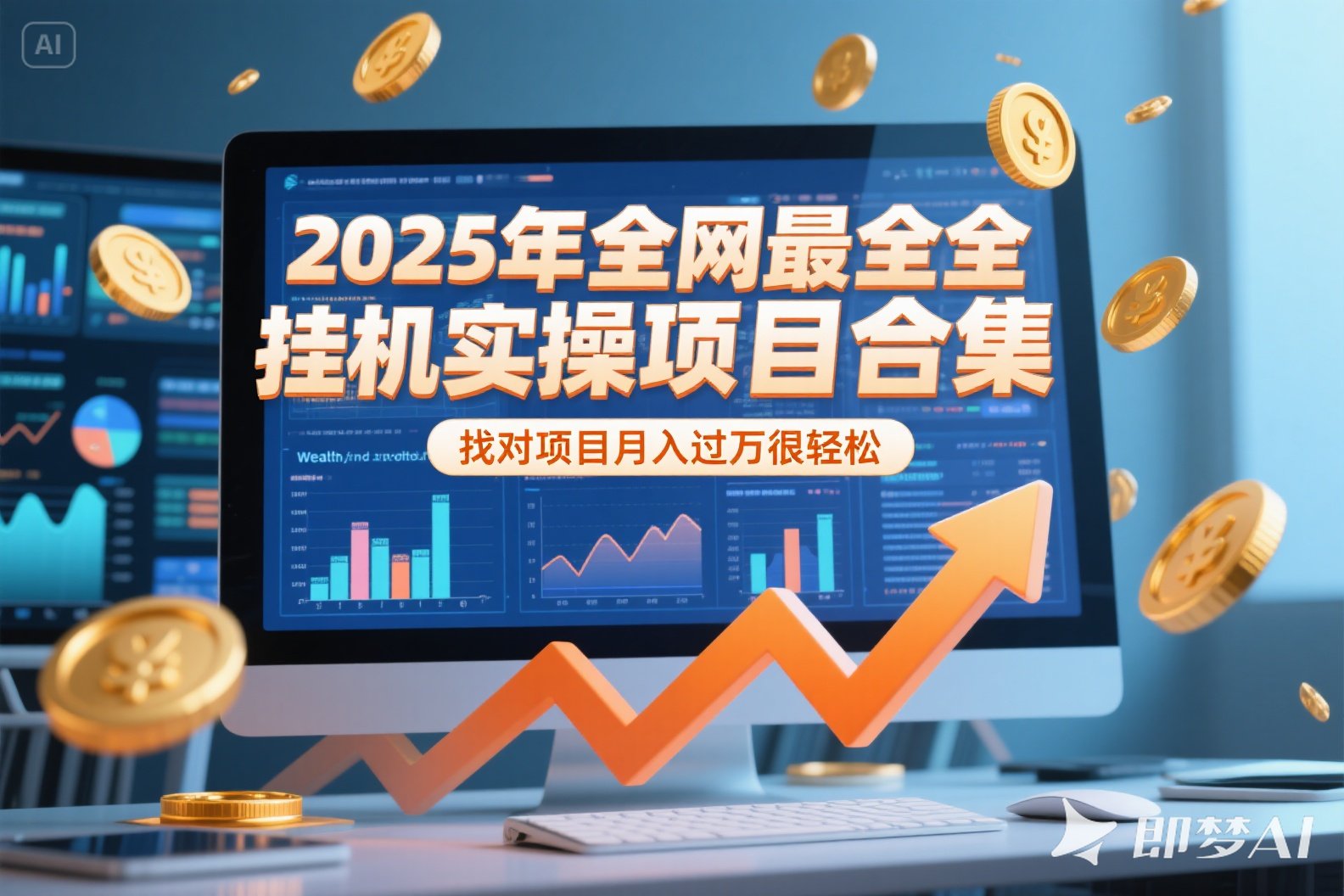 2025年挂机实操项目实操演练，挂机类型，AI直播类型，轻资产创业类型...-狄威团队