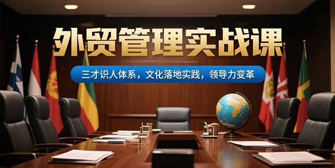 外贸管理实战课，三才识人体系，文化落地实践，领导力变革-狄威团队