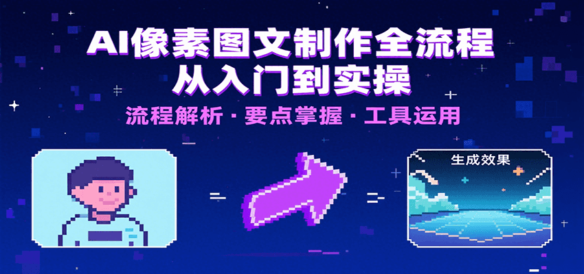 AI像素图文制作全流程：内容要点、文案选择及所用工具，助你快速入局-狄威团队