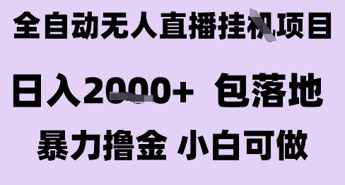 最新全自动抖音无人直播挂G项目，日入2k+ 包落地暴力撸金，小白可做【揭秘】-狄威团队