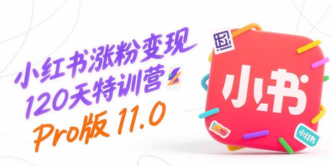 小红书涨粉变现120天特训营Pro版11.0：从0到1掌握平台运营,内容制作和变现-狄威团队