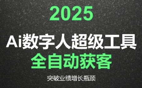 2025Ai数字人工具自动获客，教你借AI重塑获客流程，突破业绩增长瓶颈-狄威团队