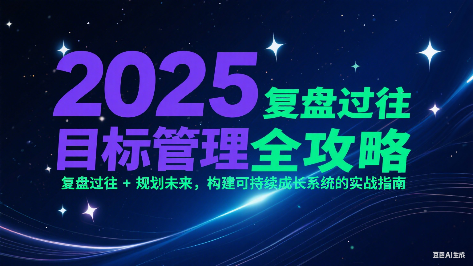 2025目标管理全攻略：复盘过往 + 规划未来，构建可持续成长系统的实战指南-狄威团队