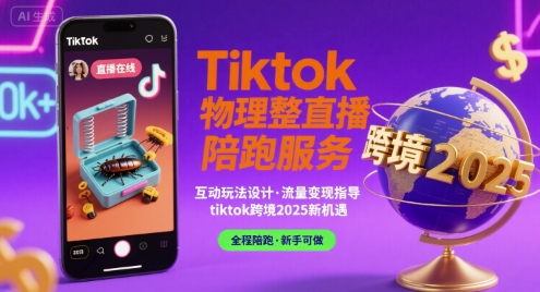 Tiktok物理整蛊直播陪跑服务-tiktok跨境2025-狄威团队