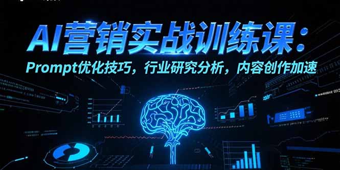 AI营销实战训练课：Prompt优化技巧，行业研究分析，内容创作加速-狄威团队