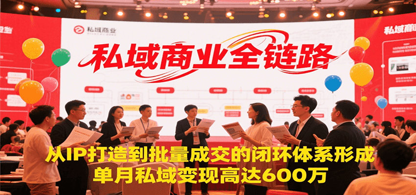 私域商业全链路，从IP打造到批量成交的闭环体系形成，单月私域变现600万-狄威团队