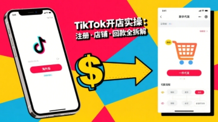 TikTok从开店到投流的进阶课，从基础实操到高阶技巧一网打尽-狄威团队