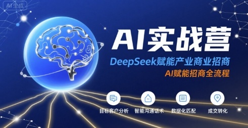 AI实战营：DeepSeek赋能产业商业招商，AI赋能招商全流程-狄威团队