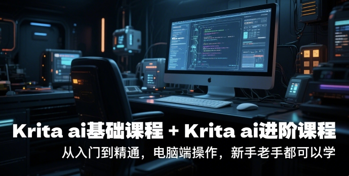 krita ai基础课程+Krita ai进阶课程，从入门到精通，电脑端操作，新手老手都可以学-狄威团队