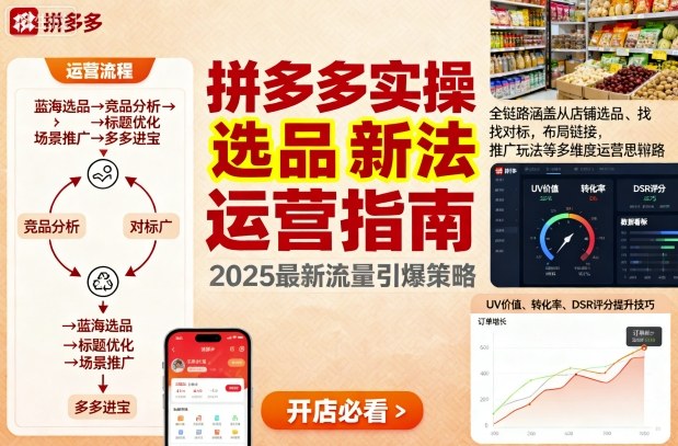 王校长9月12拼多多实操新玩法，全链路涵盖从店铺选品、找对标，布局链接，推广玩法等多维度运营思路(更新)-狄威团队