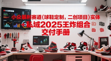 小众暴利赛道(球鞋定制,二创项目)实体+私域2025王炸组合 交付手册-狄威团队