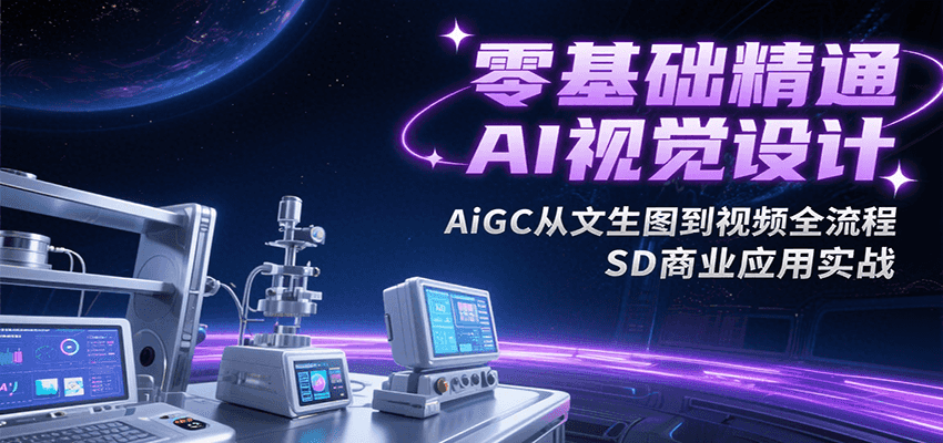 零基础精通AI视觉设计，AiGC从文生图到视频全流程，SD商业应用实战-狄威团队