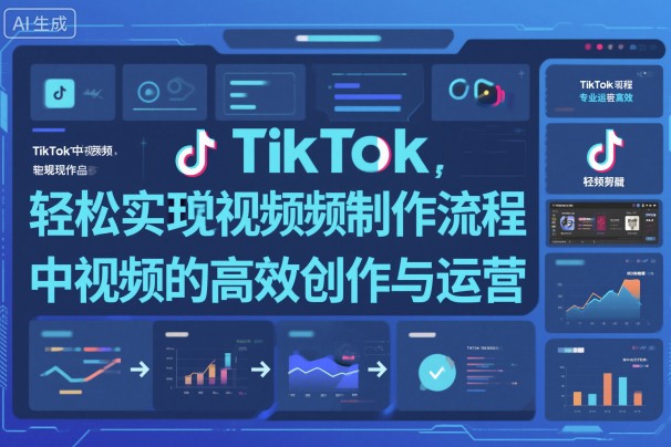TikTok中视频制做流程，轻松实现Tk中视频的高效创作与运营-狄威团队