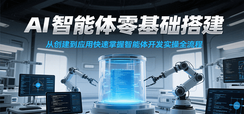 AI智能体零基础搭建实操课，从创建到应用快速掌握智能体开发全流程！-狄威团队