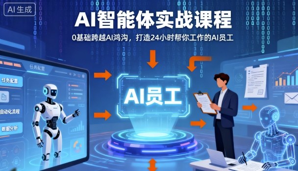 Ai智能体实战课程，0基础跨越Ai鸿沟，打造24小时帮你工作的Ai员工，打破常规，以实战定义Ai-狄威团队