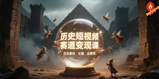 历史短视频赛道变现课，百集素材库应用，文案剪辑技巧，账号运营全案-狄威团队