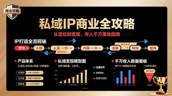 私域IP商业全攻略，从定位到变现，年入千万落地指南-狄威团队