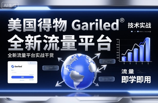 美国得物Gariled技术实战，全新流量平台​实战干货，即学即用-狄威团队