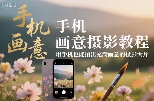 手机画意摄影教程，用手机也能拍出充满画意的摄影大片-狄威团队