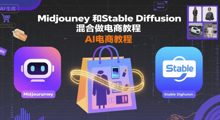 Midjourney和Stable Diffusion混合做电商教程-ai电商教程-狄威团队