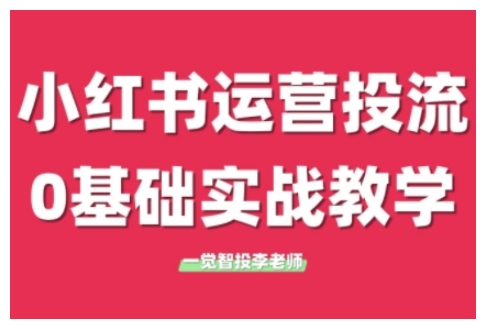 小红书运营投流，小红书广告投放从0到1的实战课，学完即可开始投放(更新)-狄威团队