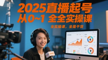 2025直播起号从0~1全实操课，全是干货-狄威团队
