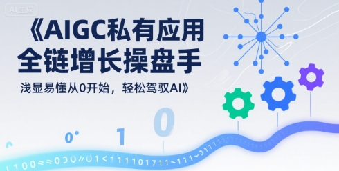 AIGC私有化应用全链增长操盘手，浅显易懂从0开始，轻松驾驭AI-狄威团队