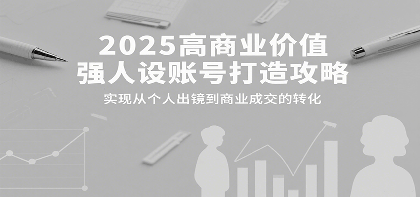 2025高商业价值强人设账号打造攻略，实现从个人出镜到商业成交的转化-狄威团队