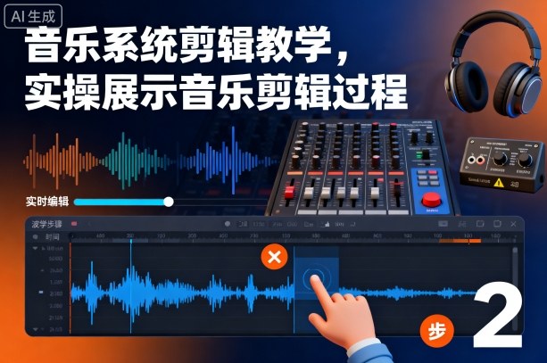 音乐系统剪辑教学，实操展示音乐剪辑过程-狄威团队