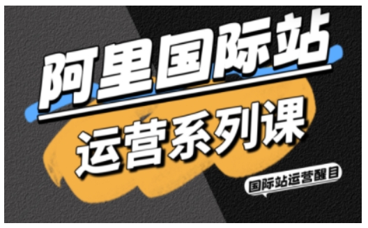 阿里国际站运营系列课，涵盖精准引流、直通车与全站推实战SOP，搭配AI效率工具包与高阶增长玩法-狄威团队