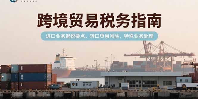 跨境贸易税务指南，进口业务退税要点，转口贸易风险，特殊业务处理-狄威团队