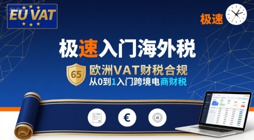 极速入门海外税，欧洲VAT财税合规，从0到1入门跨境电商财税-狄威团队