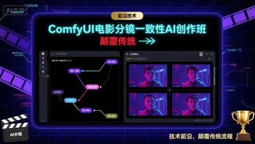 ComfyUI电影分镜一致性AI创作班，前沿技术，颠覆传统-狄威团队