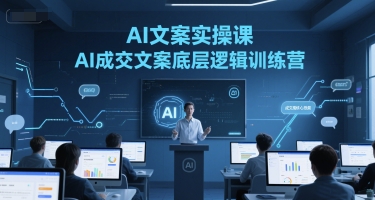 AI文案实操课，AI成交文案底层逻辑训练营-狄威团队