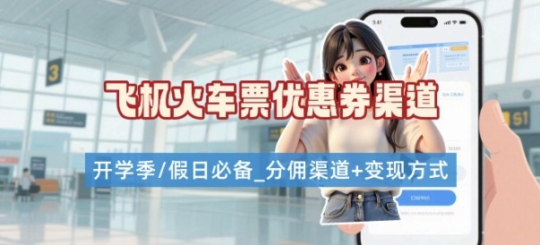 学生党必看！机票火车票优惠券申请渠道 + 项目打法，开学季节日速存-狄威团队